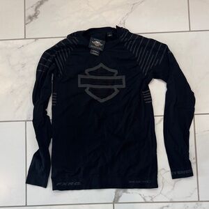 Harley-Davidson FXRG HEATGEAR Black and Gray Long Sleeve Shirt